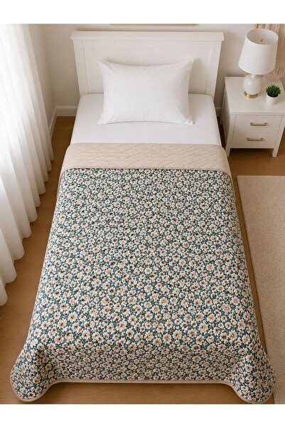 meressa home Quilted Cotton Single Multi-Purpose Bedspread/Pique