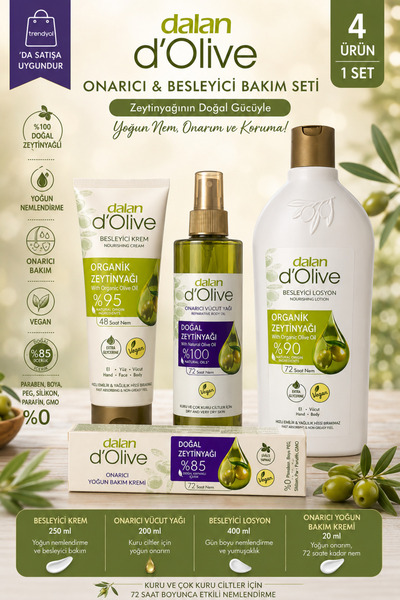 Dalan d'Olive Onarıcı ve Besleyici Bakım Seti
