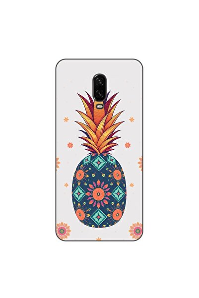 OEM Husa compatibila cu OnePlus 6T Silicon Gel Tpu Model Floral Pineapple