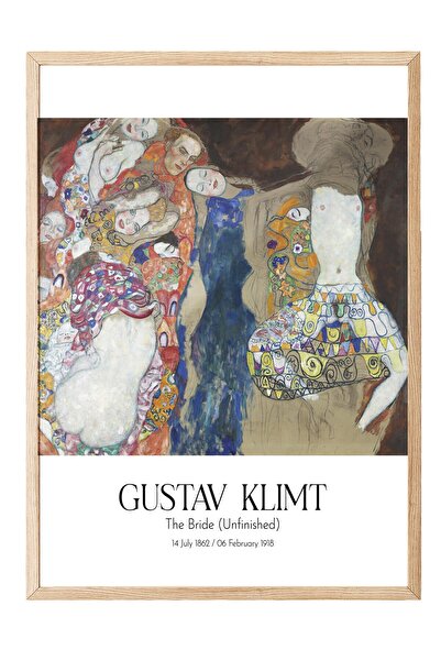 Postifull Gustav Klimt - Nevesta (Nedovršeno), Slika u drvenom okviru, Serija...