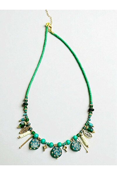 Bozhi Necklace Glass Beads Casual Elegance