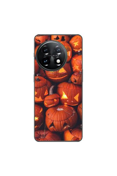 OEM Husa compatibila cu OnePlus 12 Silicon Gel Tpu Model Halloween Dovleci Lu...