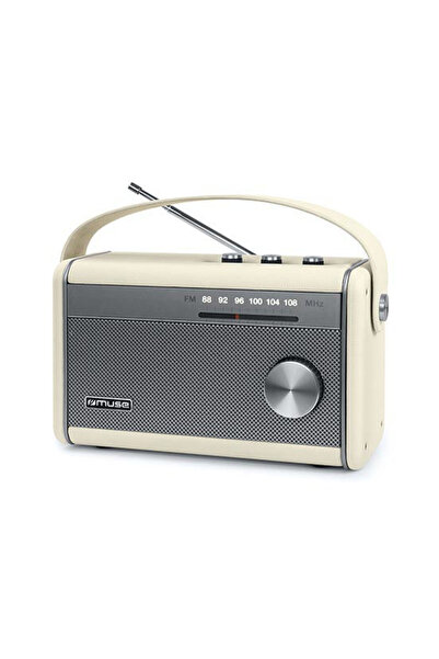 Muse Ραδιόφωνο M-098SC Μπαταρίας-Ρεύματος με Bluetooth Κρεμ