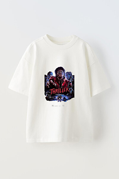 Anetos Μπλουζάκι Michael Jackson Thriller_1 με σχέδιο προτύπωσης στο μπροστιν...