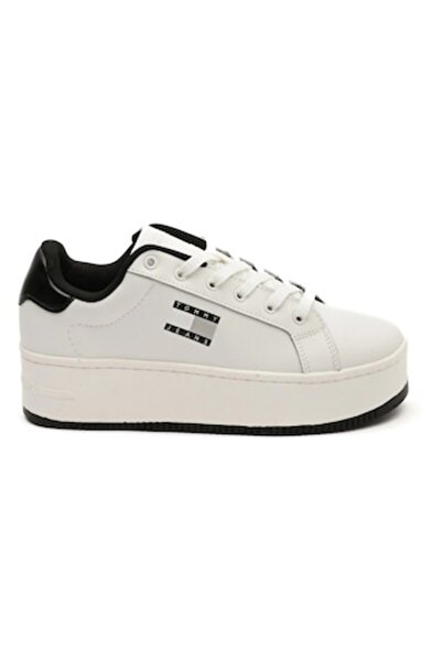 Tommy Jeans Women's Sneakers, Tommy Jeans, White, Leather White 39 EU