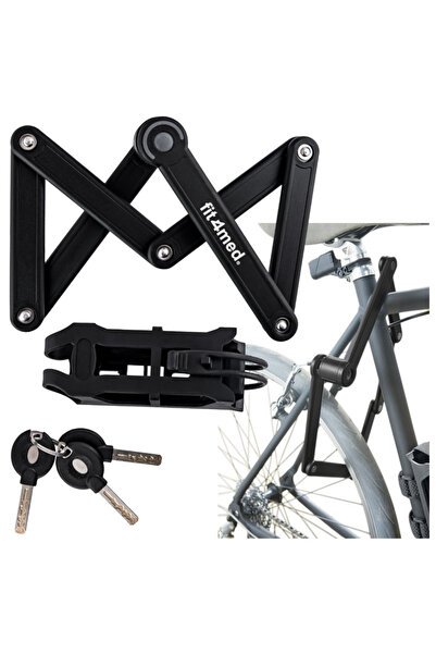 Mardil Incuietoare Pliabila Si Armata Pentru Bicicleta, Antifurt Segmentat Si...