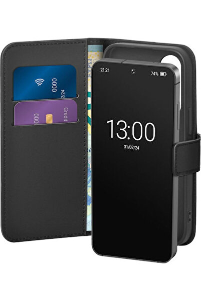 Puro Δερμάτινο Πορτοφόλι Μαύρο (Galaxy S26+) Κωδικός: PUSGS26PBOOKC8BLK