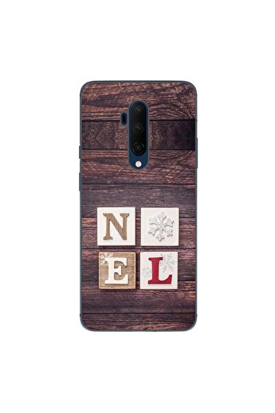 OEM Husa compatibila cu OnePlus 7T Pro Silicon Gel Tpu Model Craciun Noel Wood