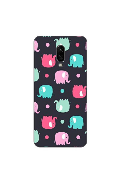 OEM Husa compatibila cu OnePlus 6T Silicon Gel Tpu Model Pattern Elefant