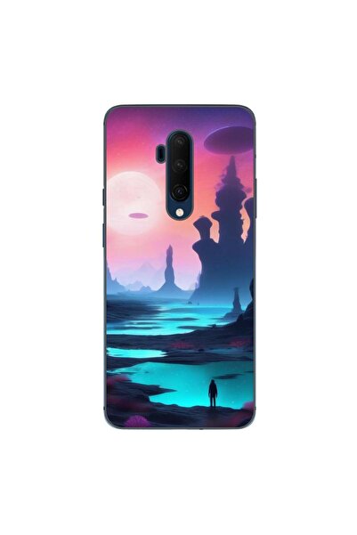 OEM Husa compatibila cu OnePlus 7T Pro Silicon Gel Tpu Model Mystic Planet
