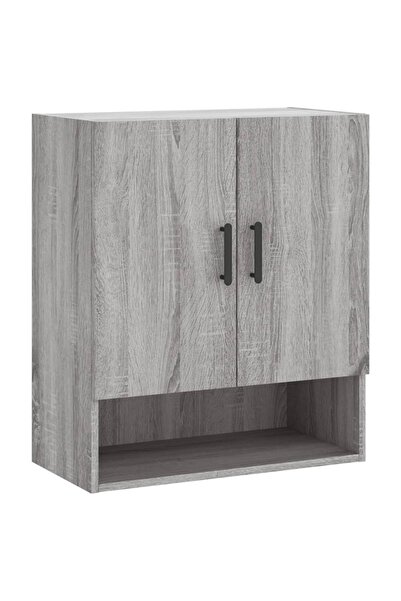 vidaxl Wall cabinet, sonoma grey, 60x31x70 cm, composite wood