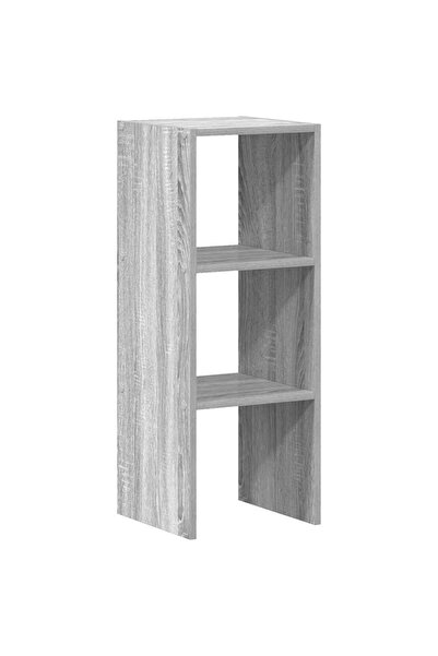 vidaxl Bibliotecă stivuabilă Gri sonoma 30x30x80 cm Lemn prelucrat