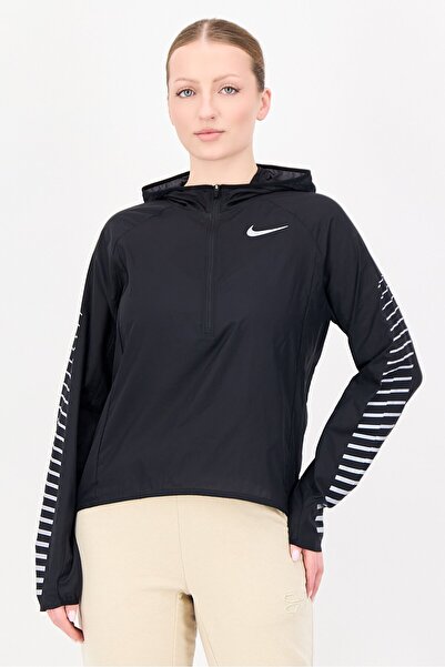 Nike Women Sportswear Fit Long Sleeve Running Jacket, Black