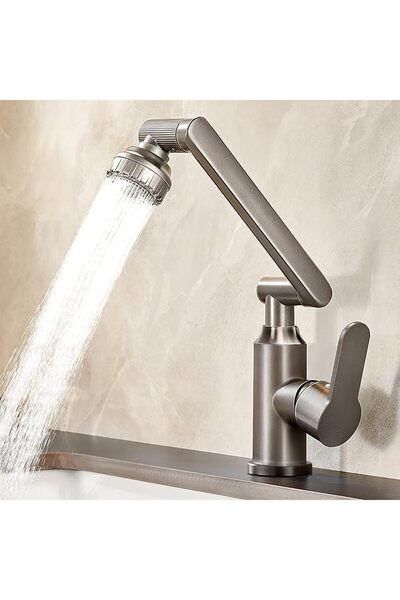 Arabest 1080 Degree Swivel Bathroom Faucet,2 Spray Modes,Lead-Free Stainless ...