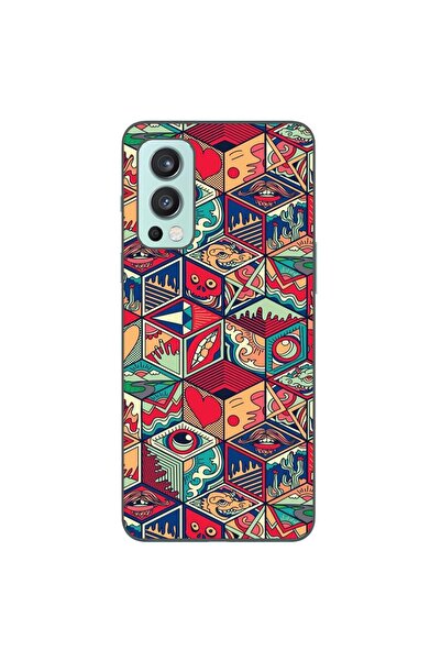 OEM Husa compatibila cu OnePlus Nord 2 Silicon Gel Tpu Model Pop Art Geometric