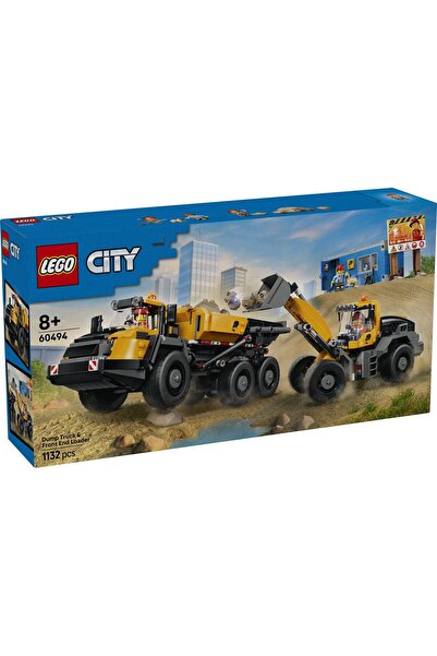 LEGO ЛЕГО ®   Градски самосвал и челен товарач - Строителна играчка 60494