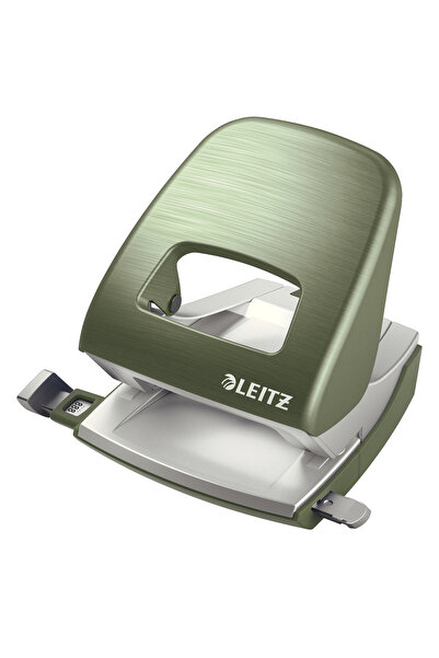 Leitz 30-Sheet Hole Punch Model 5006 Metallic Fistic Style
