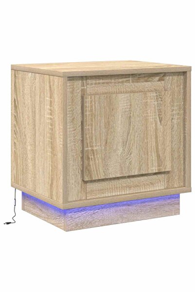 vidaxl Dulap de noapte Stejar Sonoma 44 x 34,5 x 45 cm Lemn compozit