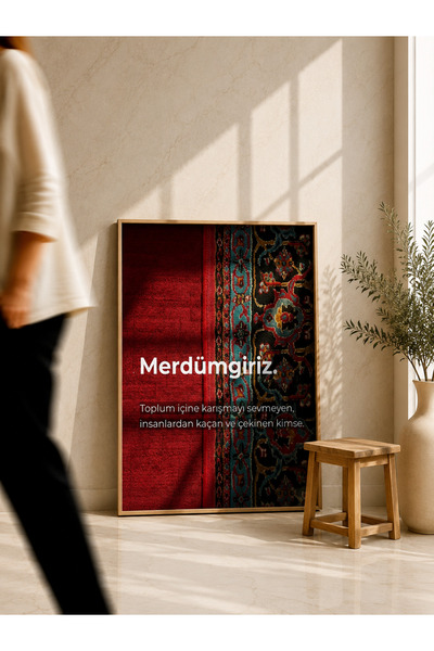 Defkay Güzel sözlü Hediyelik Tablo Çerçeveli Etnik Desenli