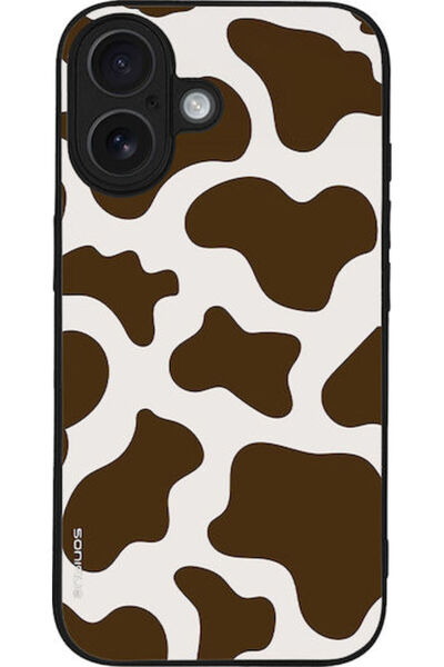 Other Σειρά Sonique Animal Print Apple iPhone 16 Αγελάδα 02 Θήκη Κινητού Τηλε...