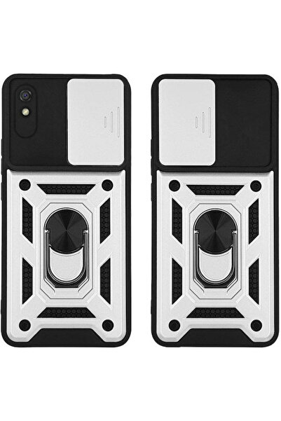 Other Sonique Πίσω Κάλυμμα Σιλικόνης / Πλαστικό Ασημί (Redmi 9A / 9AT)