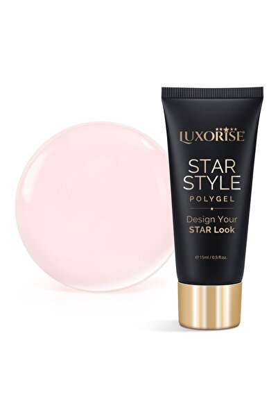 LUXORISE Полигел STAR STYLE - Колекция STAR NUDE, Топъл Backstage, 15мл