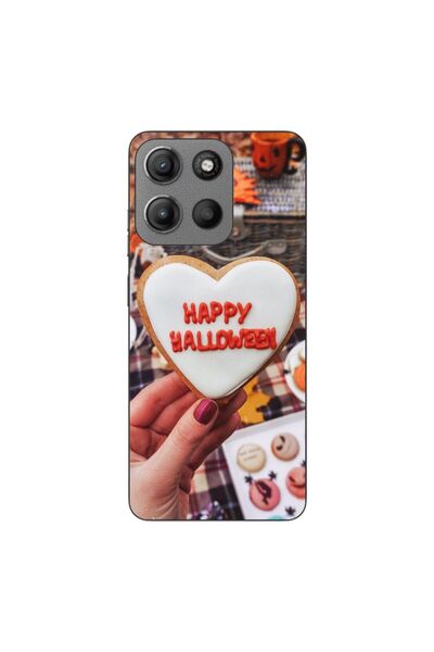 OEM Case compatible with Motorola Moto G15 Silicone Gel Tpu Pattern Happy Hal...