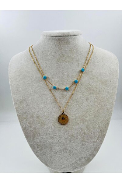 Bozhi Necklace Steel Gold Luminous Style