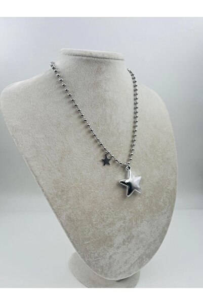 Bozhi Necklace Steel Silver Elegant Gift