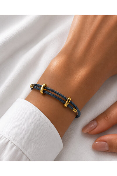 Liva Group Atelier Steel Detailed Adjustable Mesh Bracelet