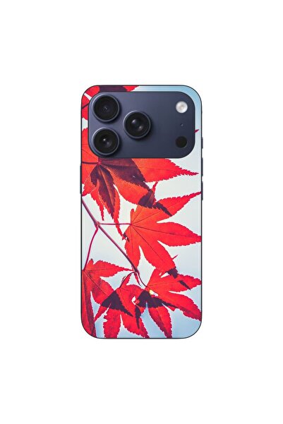 OEM Husa compatibila cu Apple iPhone 17 Pro Silicon Gel Tpu Model Frunze de t...