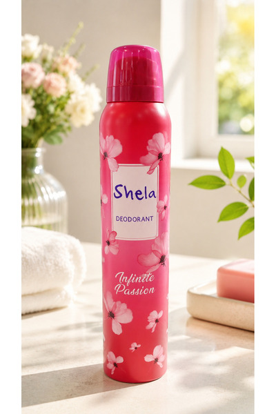 SHELA Infinite Passion Floral Kadın Deodorant Sprey Çiçeksi Ferah Koku 200 ml