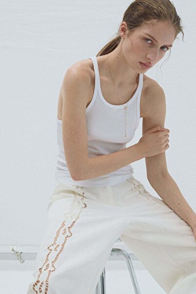 H&M Linen-blend barrel trousers