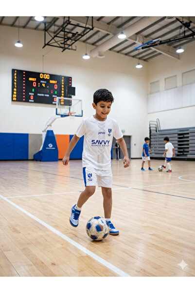 Rima Fashion Boys 2Pcs T-Shirt & Shorts Sports Set - White