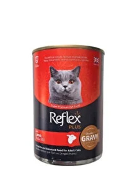 REFLEXX طعام القطط المعلب بنكهة لحم الظأن بالمرق 400غ