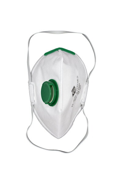 yato FFP2/PZ filtering protective mask, White/Green
