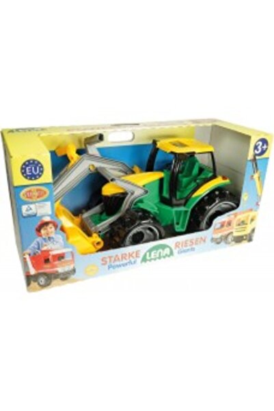 LENA CAMIOANE GIGA - TRACTOR EXCAVATOR GIGANT CU 2 CUVETE - 65 CM - 02080