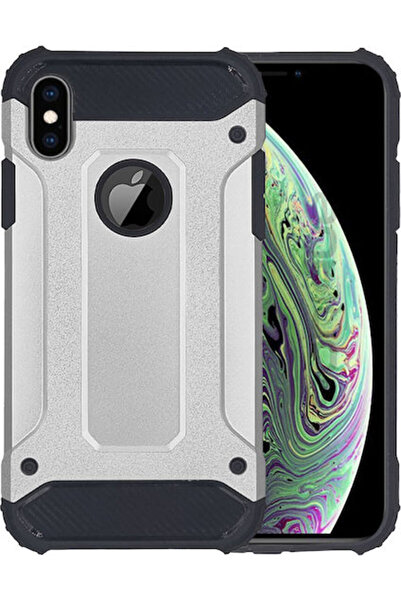 Other Sonique Heavy Armor Back Cover Plastic 2mm Silver (iPhone XS Max)