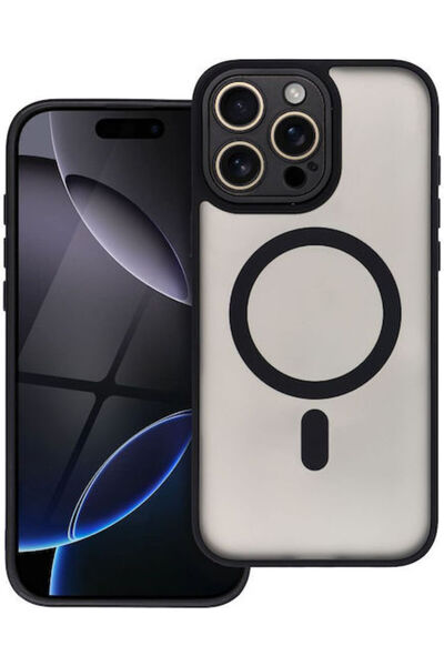 OEM Variete Mag Cover Πίσω Κάλυμμα Σκληρυμένο Γυαλί / Σιλικόνη / Πλαστικό Μαύ...