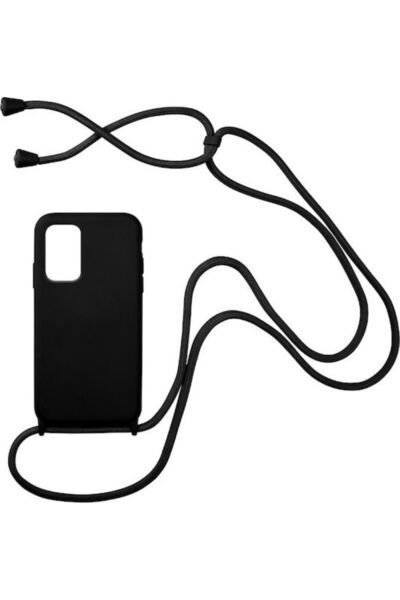 Other Sonique Carryhang Πίσω Θήκη Σιλικόνης 0.5mm με Λουράκι Μαύρο (Redmi Not...