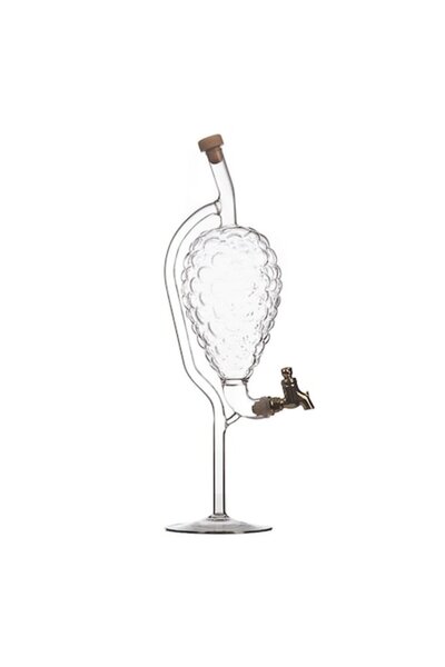 Btc Glass Design Decantor pentru struguri cu robinet 500 ml