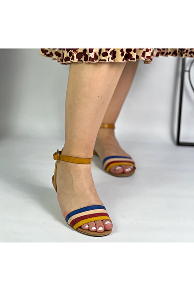 ZAZAMAG Women's yellow Sandals made of genuine Leather Seraphina