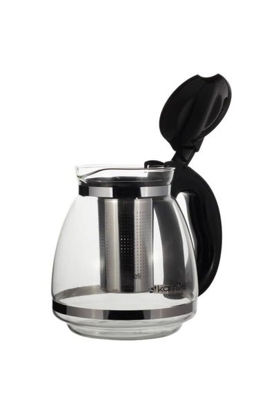 Kamille Teapot, Heat-Resistant Glass 2L with Stainless Steel Infuser