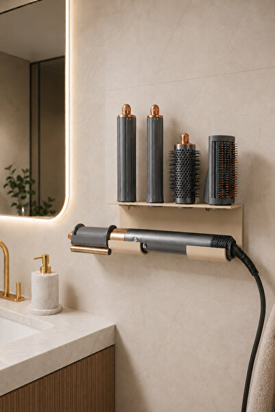 Arvella Studio Wall Mounted Bathroom Organizer Hair Dryer Stand |   Hair Drye...