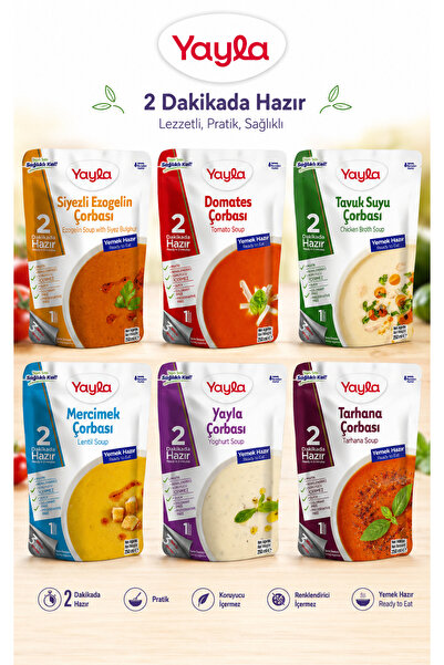Yayla Hazır Karma Çorba Çeşitleri 6x250 Ml
