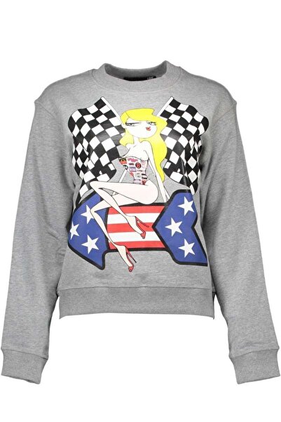 Love Moschino Sweatshirt with no zip Women W627501M 3478-B588 Grey (42)