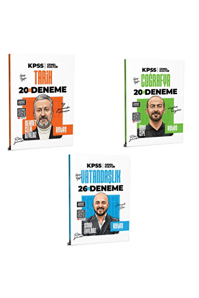 Aromat Yayınları Retro Yayıncılık KPSS Tarih Coğrafya Vatandaşlık Genel Kültü...