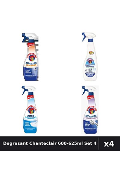 Chanteclair Set 4 Degresant Universal 600-625ml - Bicarbonat, Extra Rapid, St...