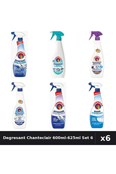 Chanteclair Set 6 Degresant Universal 600-625ml - Anti-Miros, Bicarbonat, Mos...