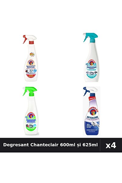 Chanteclair Set 4 Degresant Universal 600ml + Anticalcar 625ml - Marsilia, Lă...